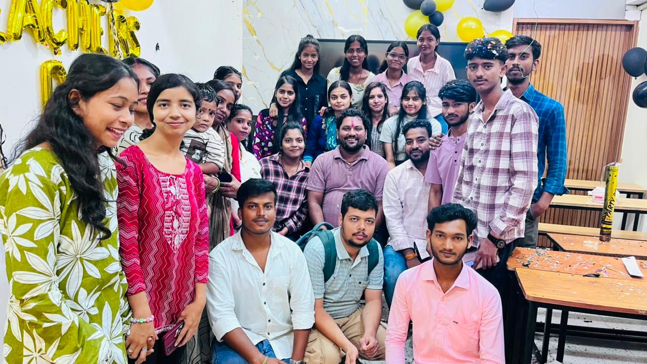Spoken English fluency students group with Pankaj Sir at The Pankaj English Classes Dhanbad
