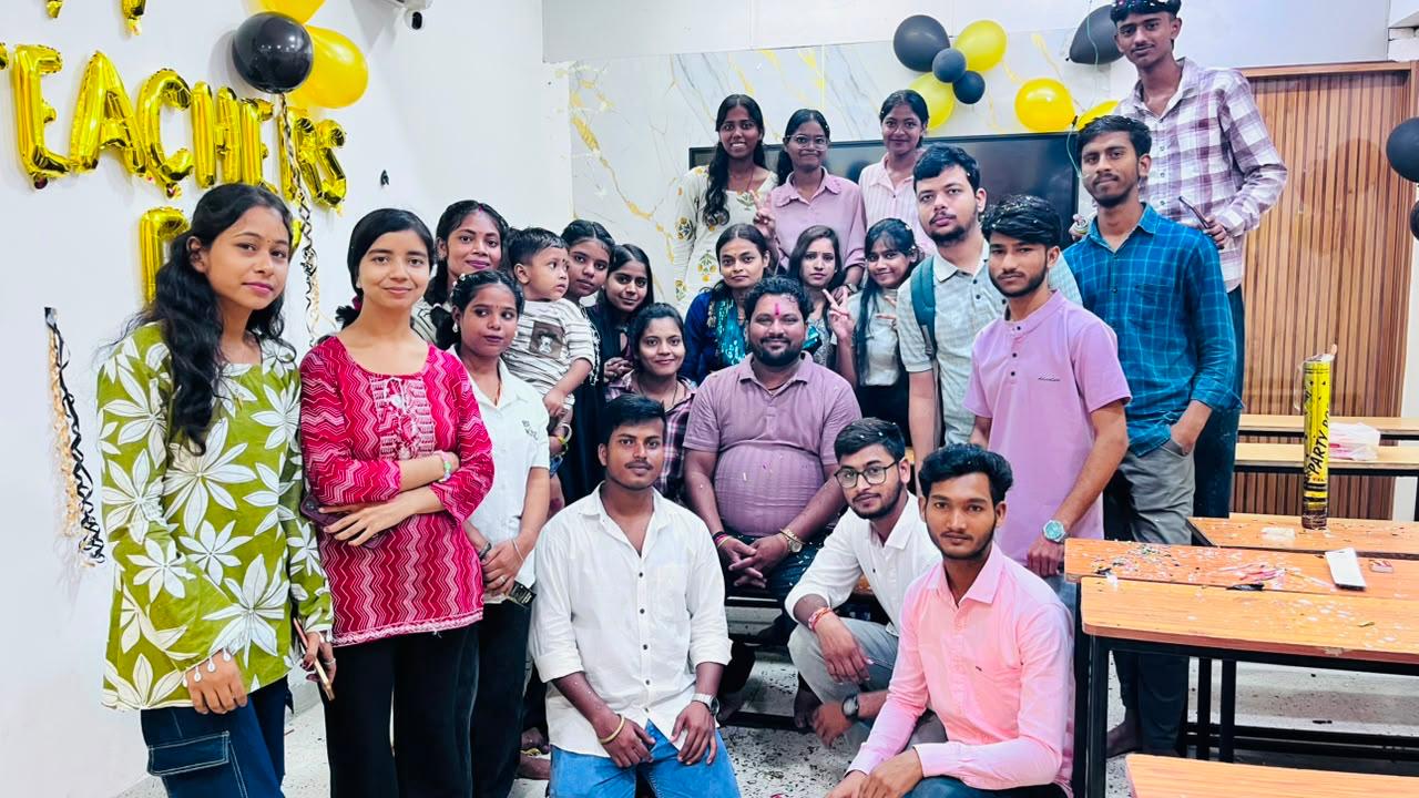 The Pankaj English Classes Dhanbad students at study desks during smart classroom lecture